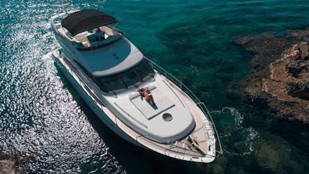 Private half-day cruise in Cyprus from Paralimni on a Princess 61